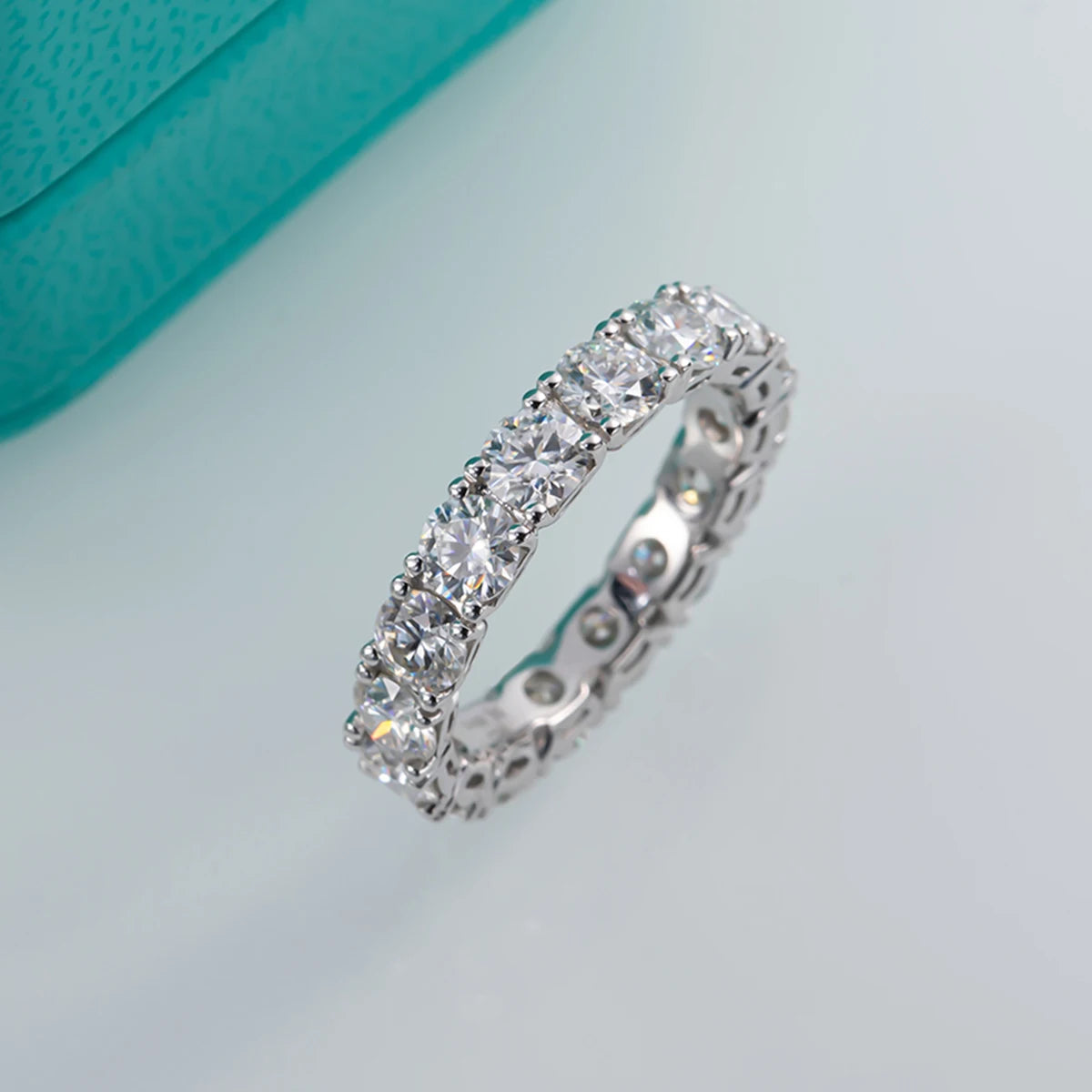 Moissanite Eternity Band Ring for Women