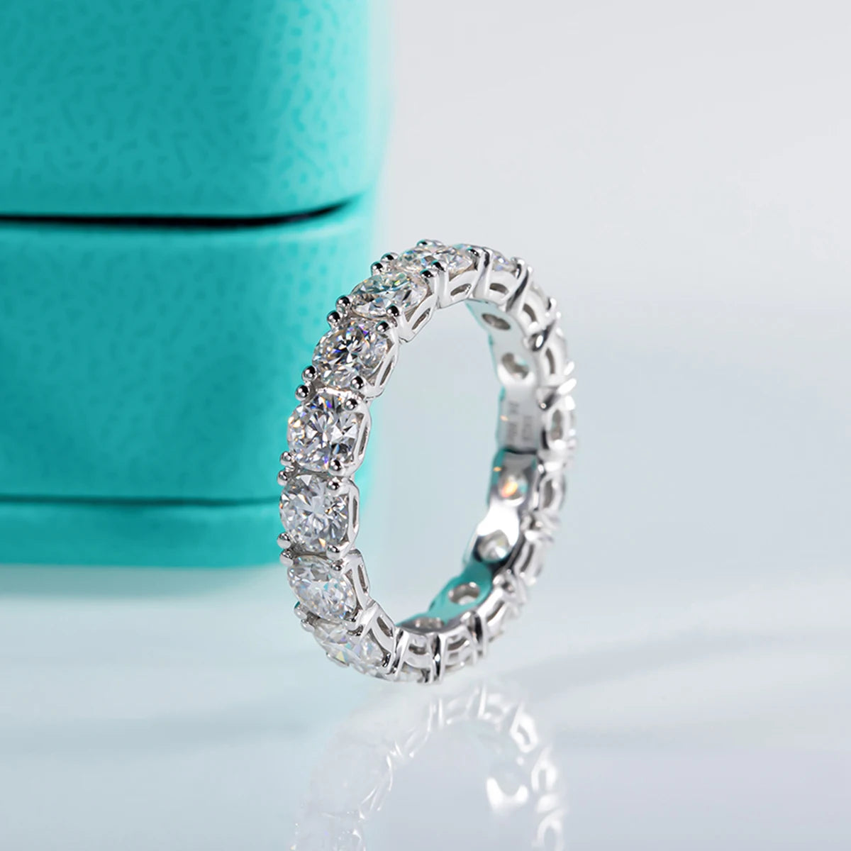 Moissanite Eternity Band Ring for Women
