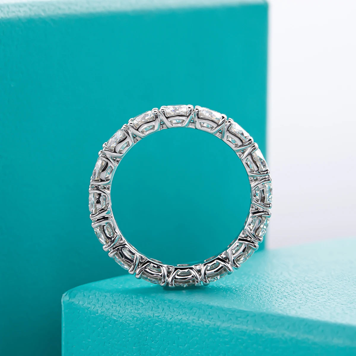 Moissanite Eternity Band Ring for Women