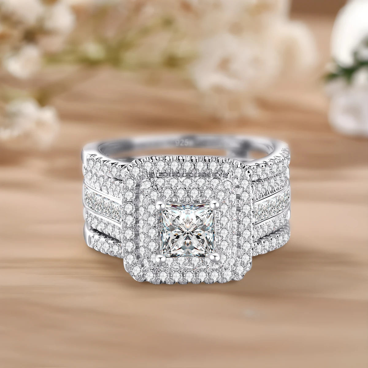 Moissanite Rings Jewelry for Women