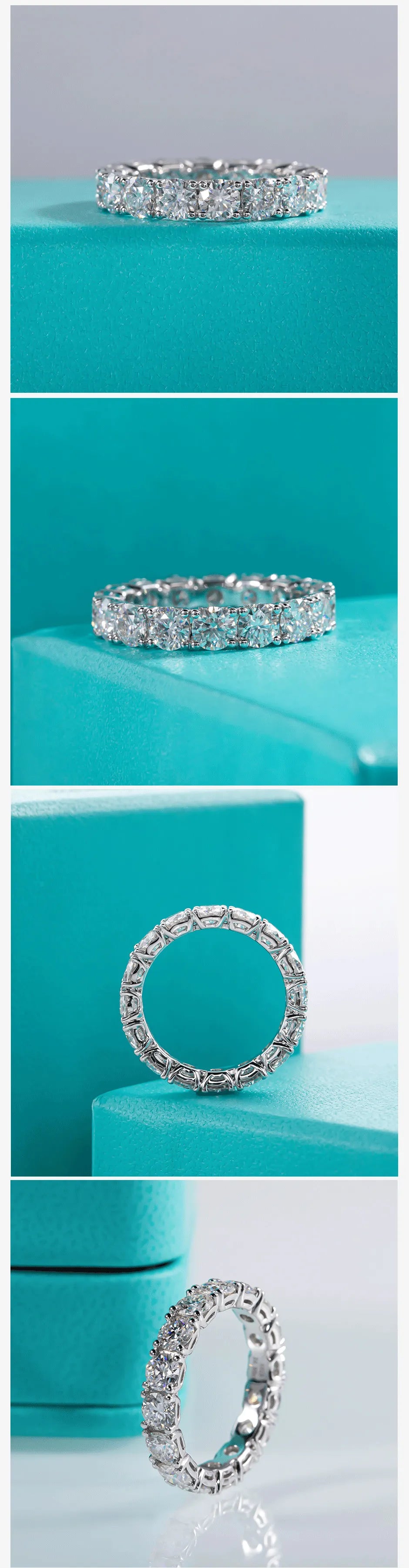 Moissanite Eternity Band Ring for Women